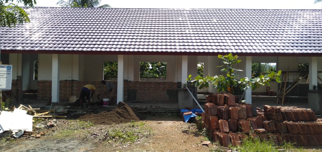 Rehab Gedung SMP N I Kelumbayan Barat  Gunakan Dana Dak