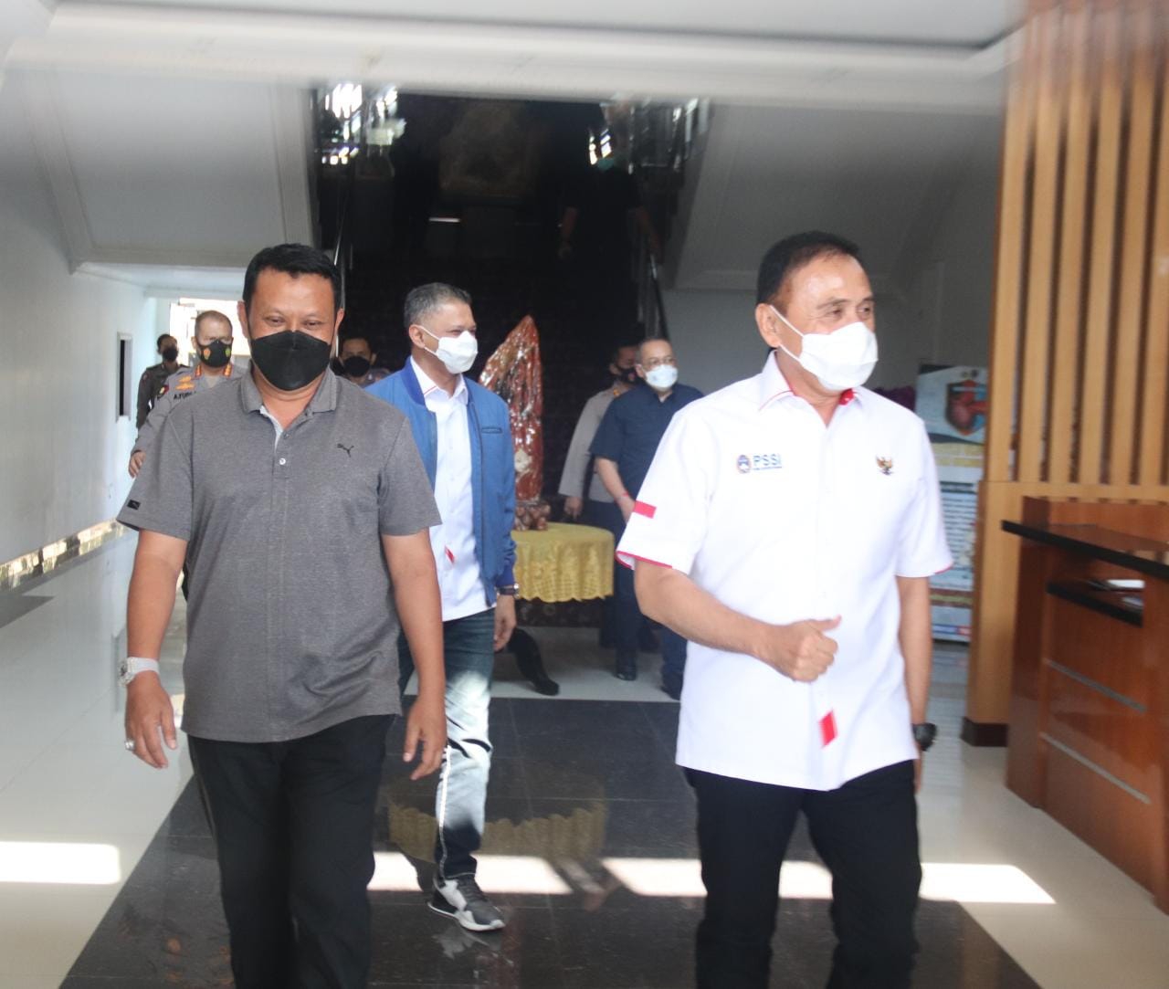 Koordinasi Pengamanan Pertandingan Sepakbola, Ketua Umum PSSI Kunjungi Polda Banten