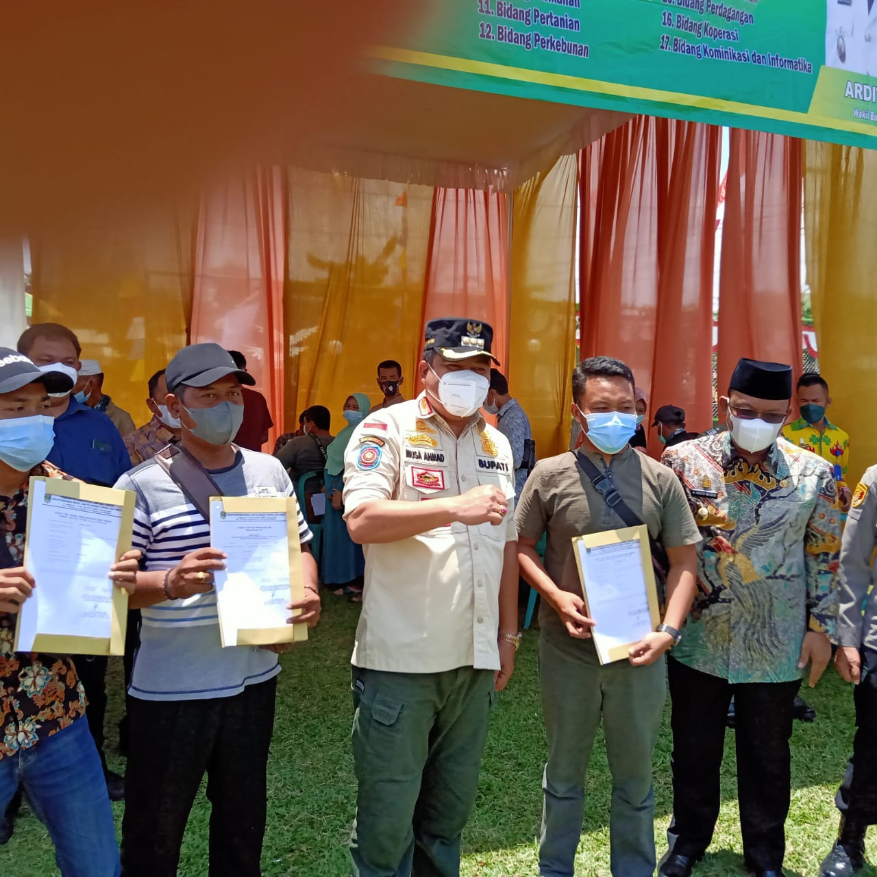 Bupati Lampung Tengah H. Musa Ahmad Meresmikan Program Inovasi Pelayanan Publik Bunga Kampung