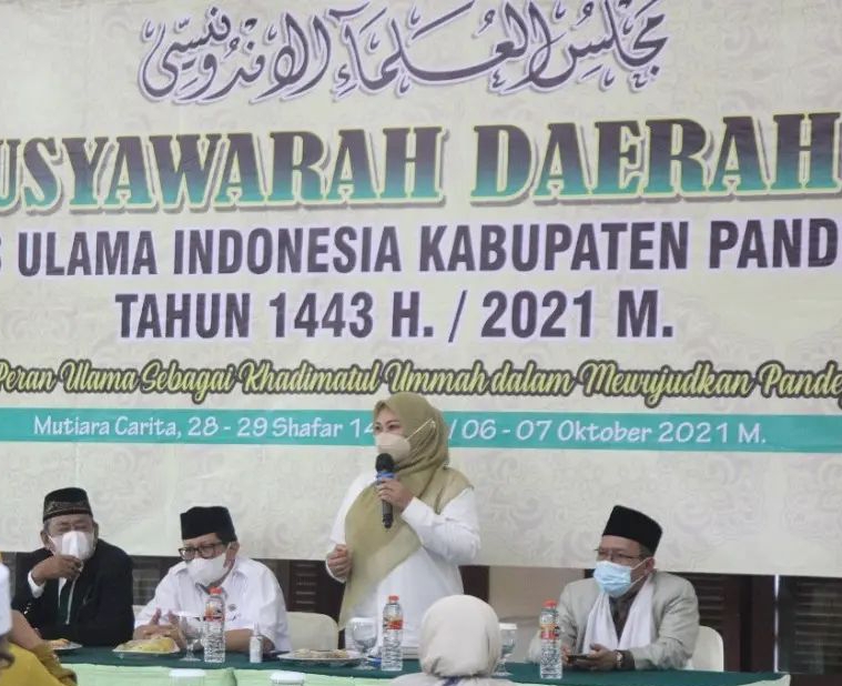 Bupati Pandeglang, Irna Narulita, Hadiri Musyawarah Daerah(Musda) X MUI.