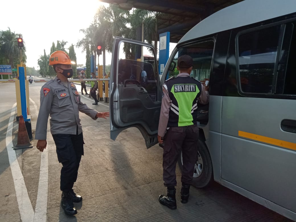 Tingkatkan Keamanan Objek Vital, Ditpamobvit Polda Banten Lakukan Pengamanan Di PT Krakatau Bandar Samudra