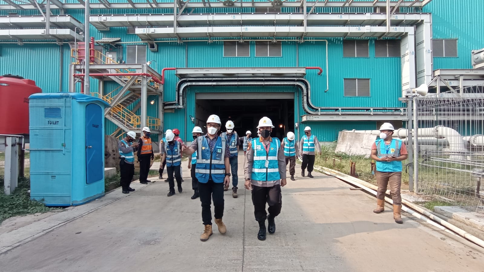 Dirpamobvit Polda Banten Silahturahmi Sekaligus Mengimplementasikan Kerja sama Di PLTU 3 Lontar Extension