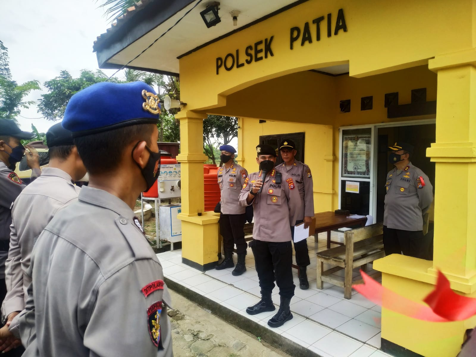 Lakukan Monitoring Di Wilayah Hukum Polsek Patia, Dirpamobvit Polda Banten Imbau Personel Pengamanan Bersikap Netral