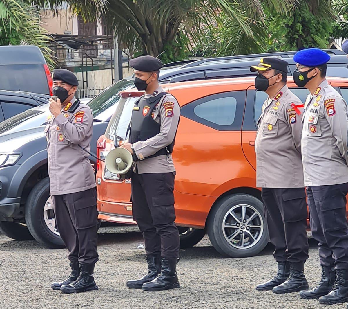 Jelang Pelaksanaan Pilkades Di Kabupaten Lebak, Pamatwil Polsek Malingping Lakukan Asistensi Dan Monitoring Personil