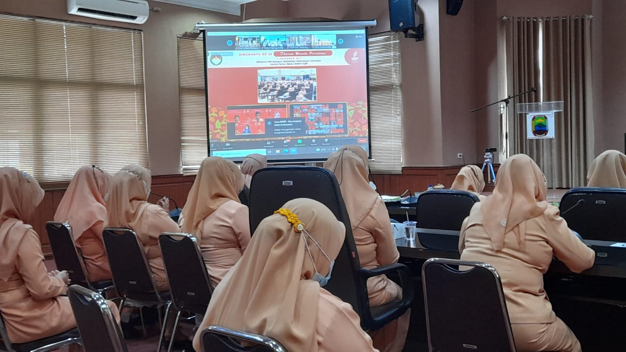 Sambut HUT Ke-22, DWP Lampung Selatan Ikuti Gelar Wicara Nasional Oleh DWP Pusat