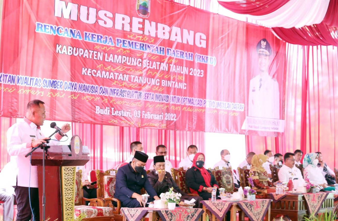 Dalam Musrenbang, Kecamatan Tanjung Bintang Dapat Anggaran Pembangunan Rp 30 Miliar