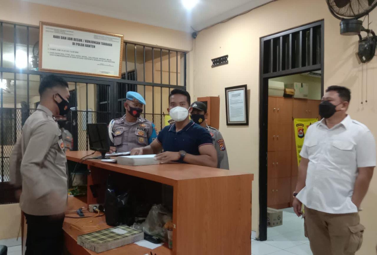 Bidropam Polda Banten Bersama Pamenwas Cek Apel Malam Dan Rutan Polda Banten