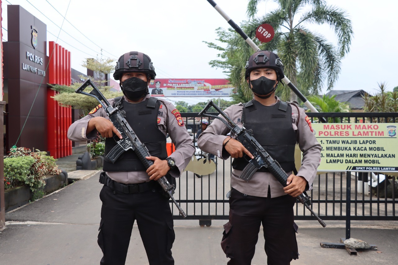 Peristiwa Tragedi Bom Bunuh Diri di Bandung, Polres Lampung Timur Peketat Penjagaan
