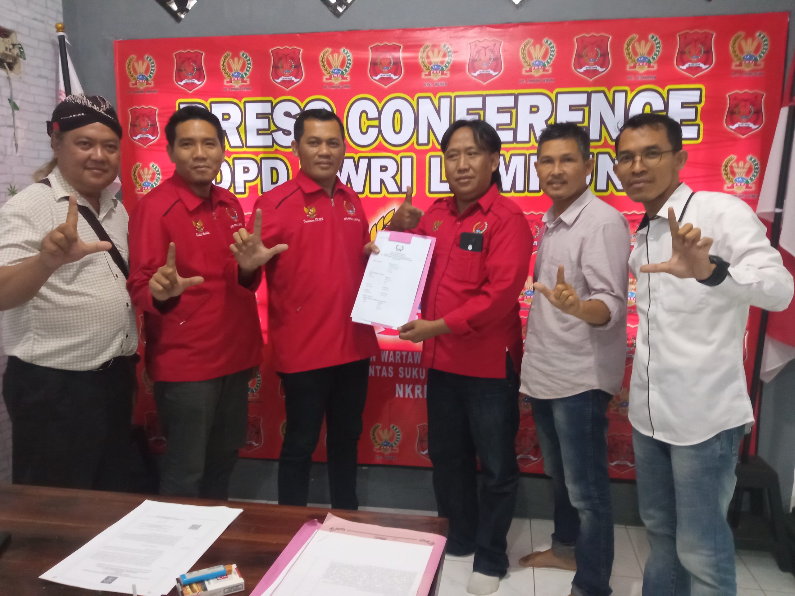 Ketua PWRI Pesawaran Resmi Di Pegang Mahmudin