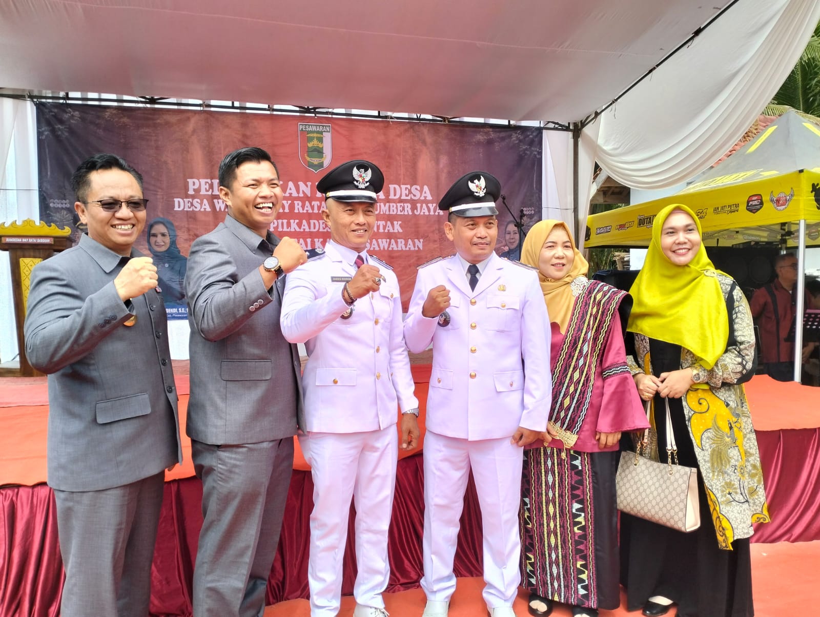 Kades Sumberjaya Terpilih Hardidi Resmi Dilantik Langsung Oleh Bupati Pesawaran Dendi Ramadhona