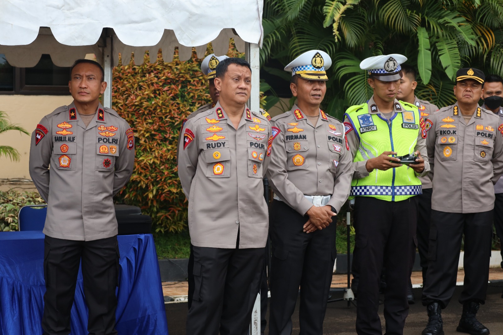 Ditlantas Polda Banten Simulasikan ETLE Drone