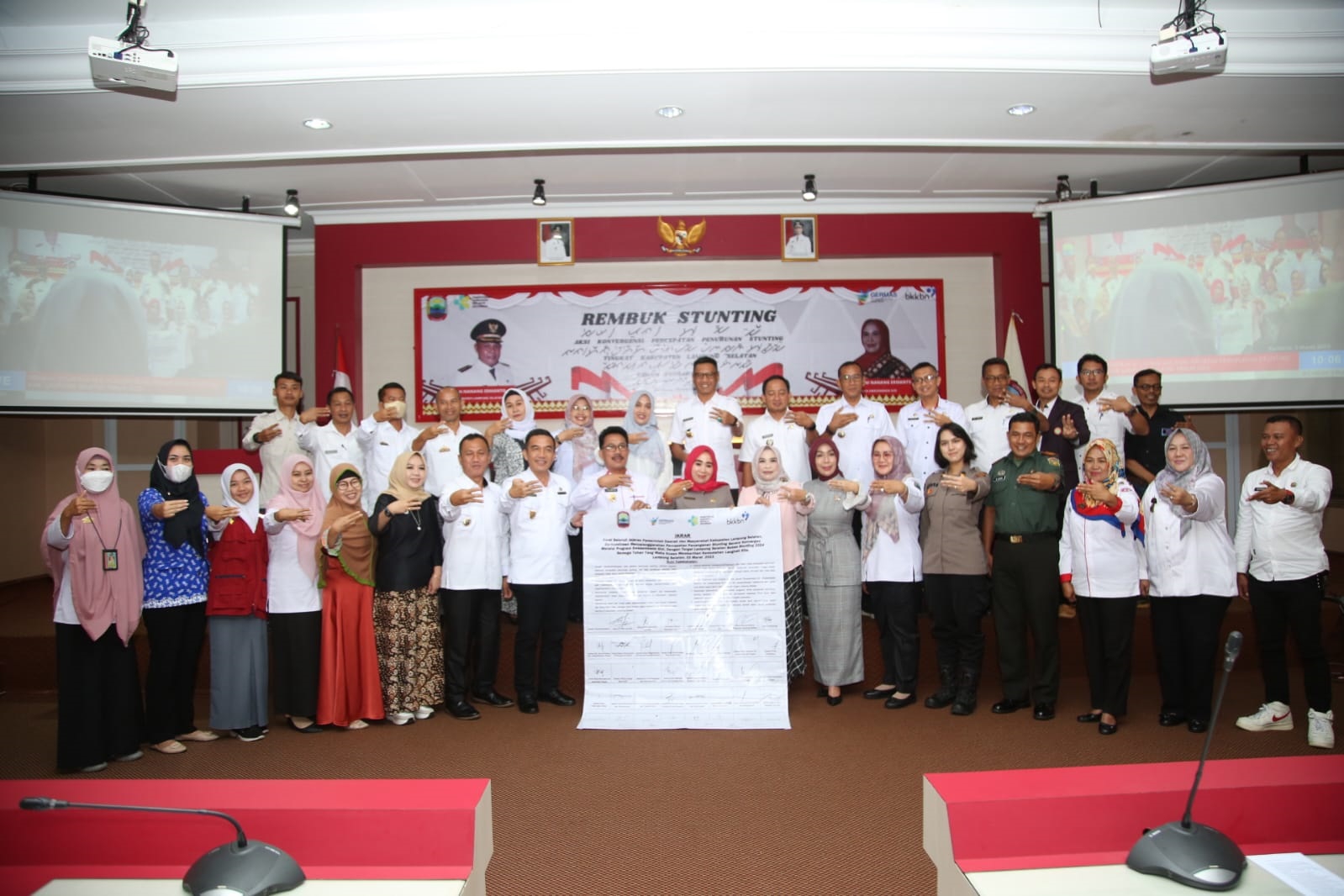 Pemkab Lampung Selatan Bersama Stakeholder Terkait Satukan Komitmen Melalui Rembuk Stunting