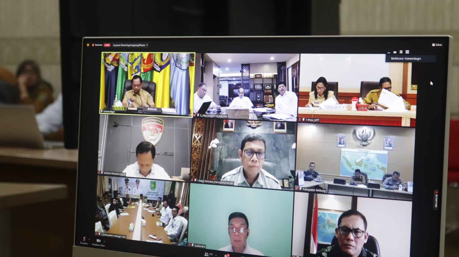 Pemprov Lampung Tindaklanjuti Arahan Pemerintah Pusat Pada Rakor Pengendalian Inflasi Daerah