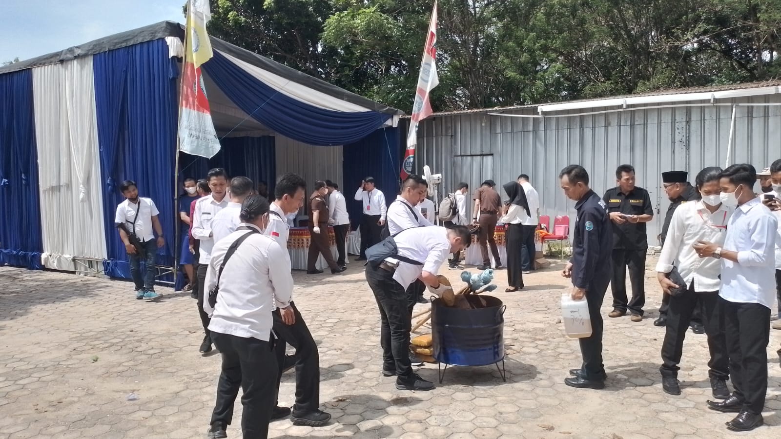 BNNP Lampung Gelar Pemusnahan Barang Bukti Narkotika , Ganja, Dan Sabu