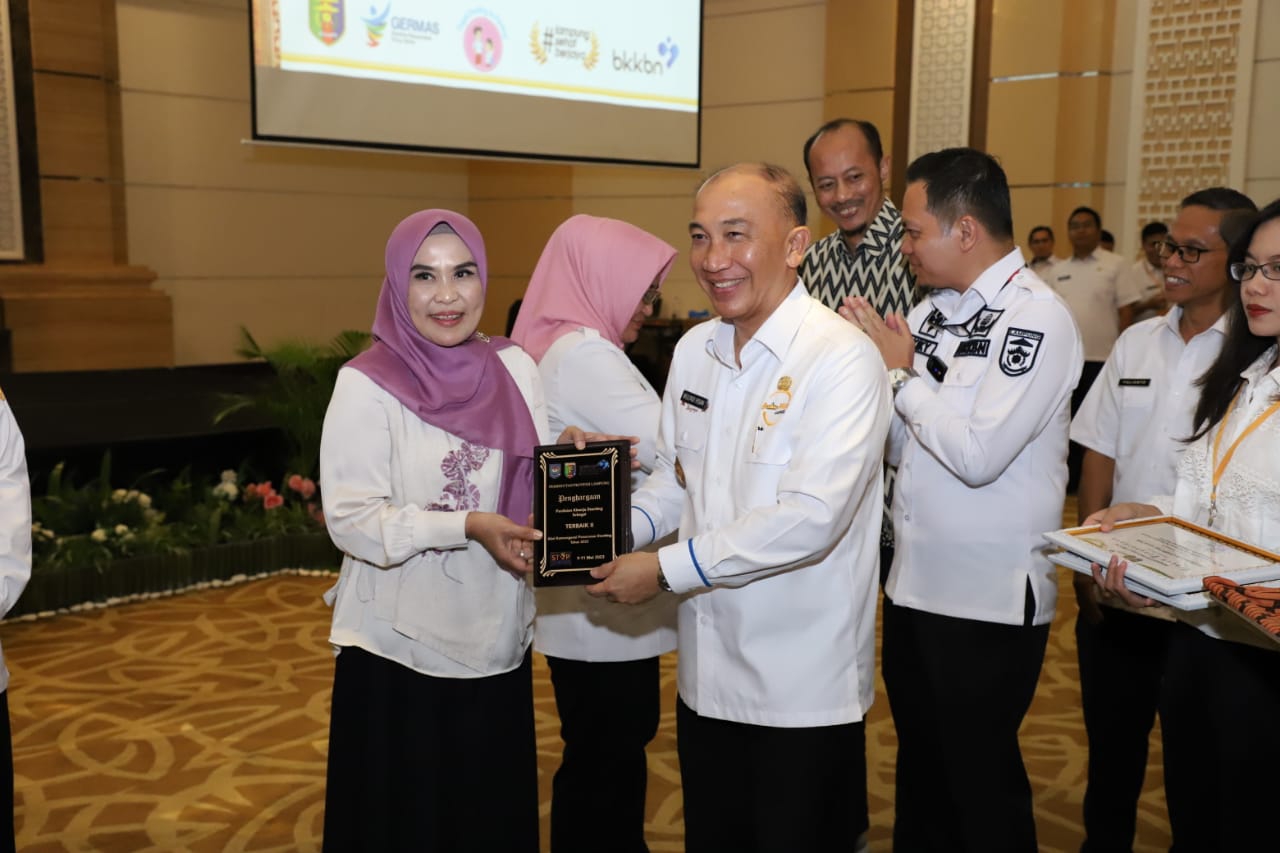 Dalam Aksi Konvergensi Percepatan Penurunan Stunting Tingkat Provinsi Lampung, Lamsel Terbaik II