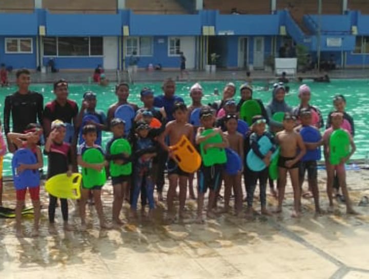 Atlit Renang Kota Bandar Lampung Kecewa Atas Tidak  Masuk  Dalam Lomba Renang Hut Ke 341 Kota Bandar Lampung