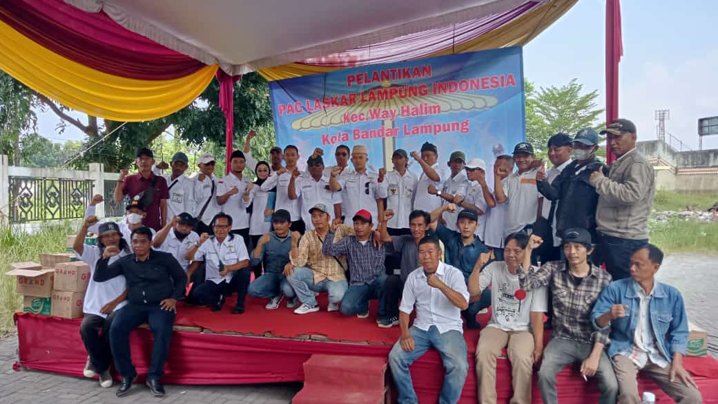PENGURUS PAC LASKAR LAMPUNG KEC WAY HALIM RESMI DI LANTIK