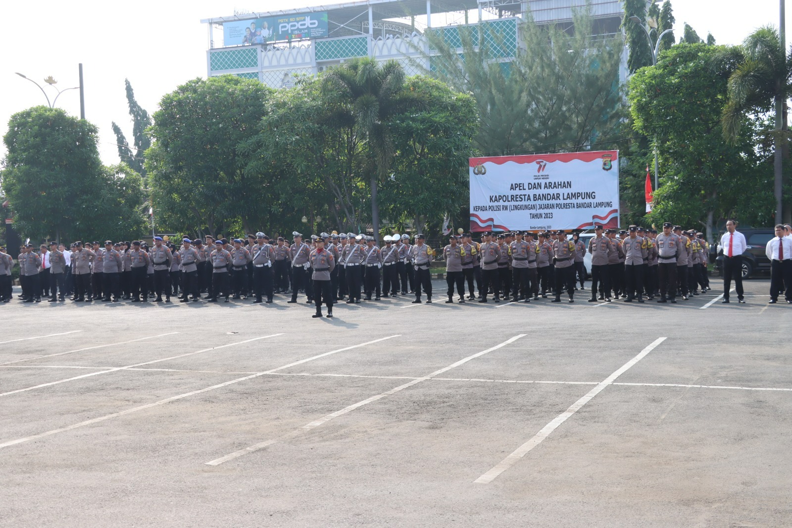 Polresta Bandar Lampung Gelar Upacara Hari Kesadaran Nasional