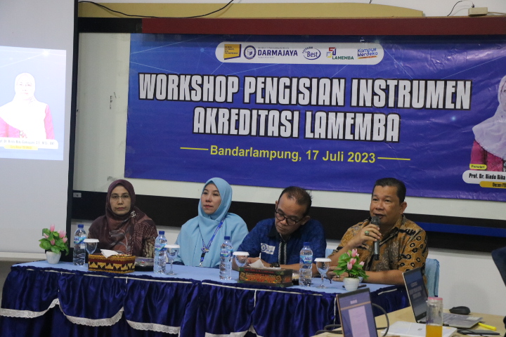 FEB IIB Darmajaya Gelar Workshop Pengisian Instrumen Akreditasi Lamemba