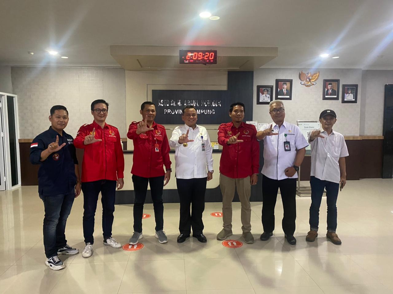 ketua DPD PWRI Prov .Lampung Dan Jajaran Pengurus  Lakukan Audensi  Ke RSUAM