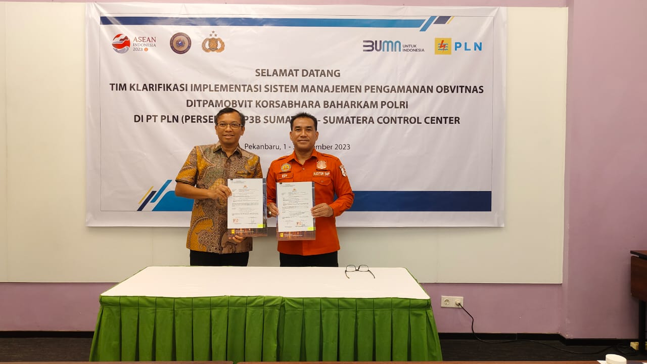 Baharkam Polri Sambangi PT. PLN SCC UIP3B Sumatera Pekanbaru-Riau