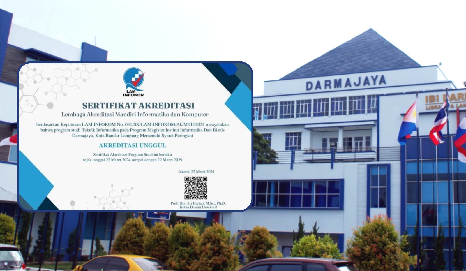 Mantap! Prodi Magister Teknik Informatika Darmajaya Terakreditasi “Unggul”