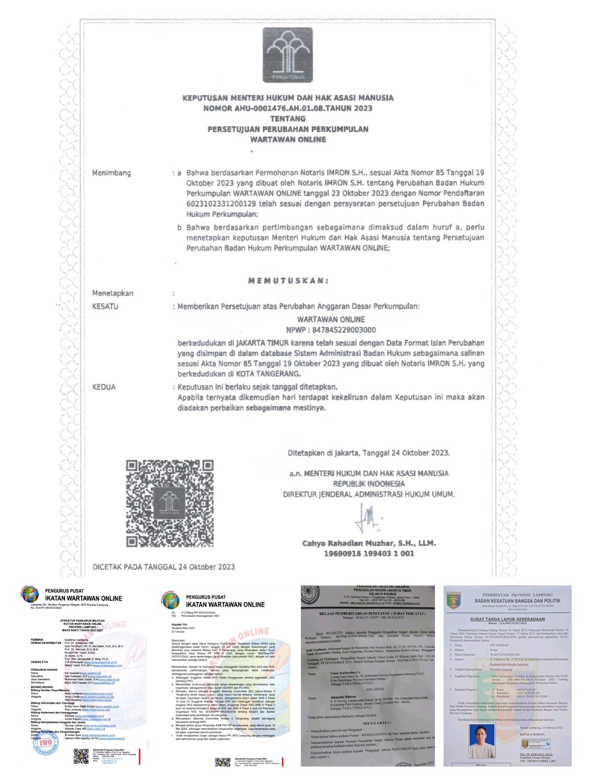 Ketua PW LBH IWO Lampung Akan Ambil Sikap Langkah Hukum