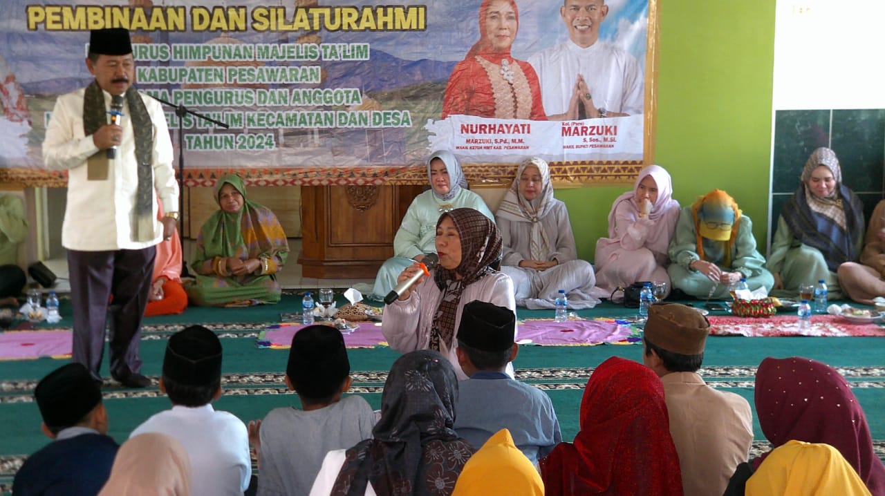 Himpunan Majalis Ta’lim kabupaten Pesawaran Adakan Pembinaan Dan Silahturohmi Di Desa Talang Mulya