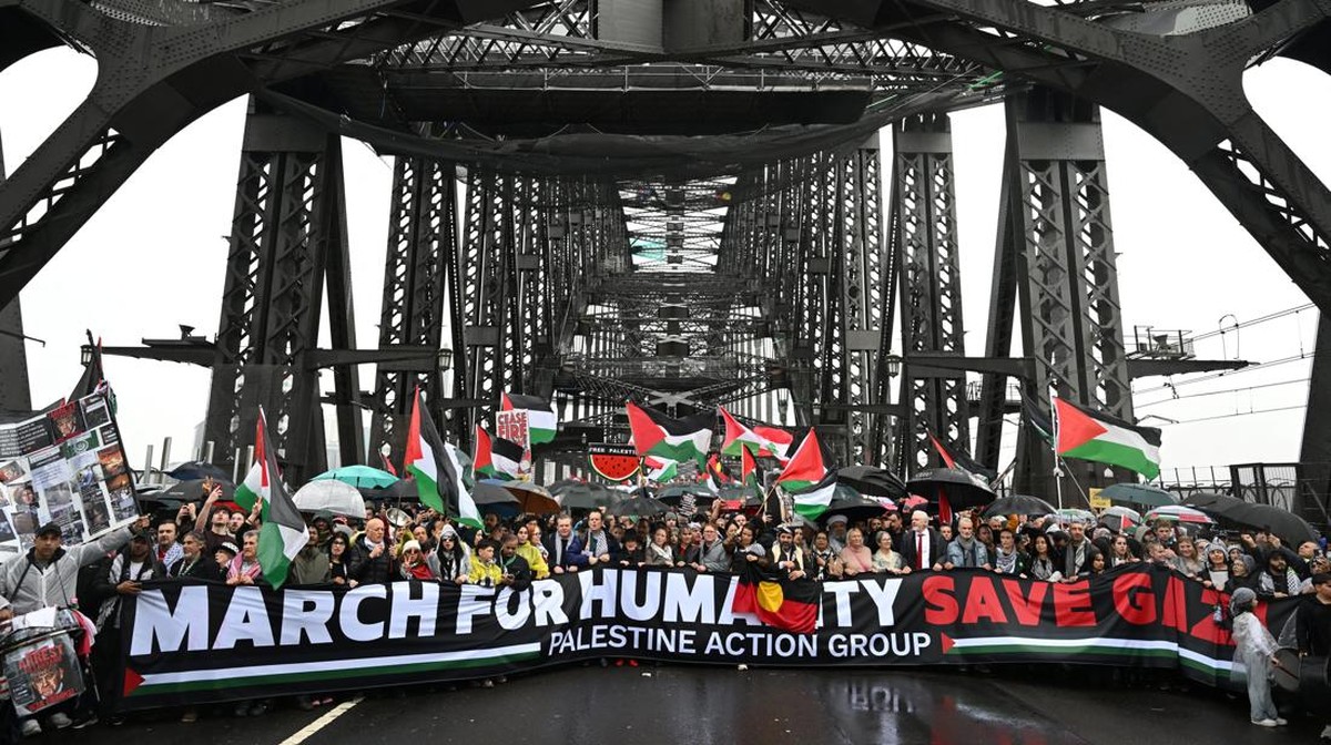 Ribuan Orang Padati Jembatan Sydney Tuntut Akhiri Perang di Gaza