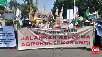 Aksi Hari Tani di Jakarta Bubar, Jalan Medan Merdeka Dibuka