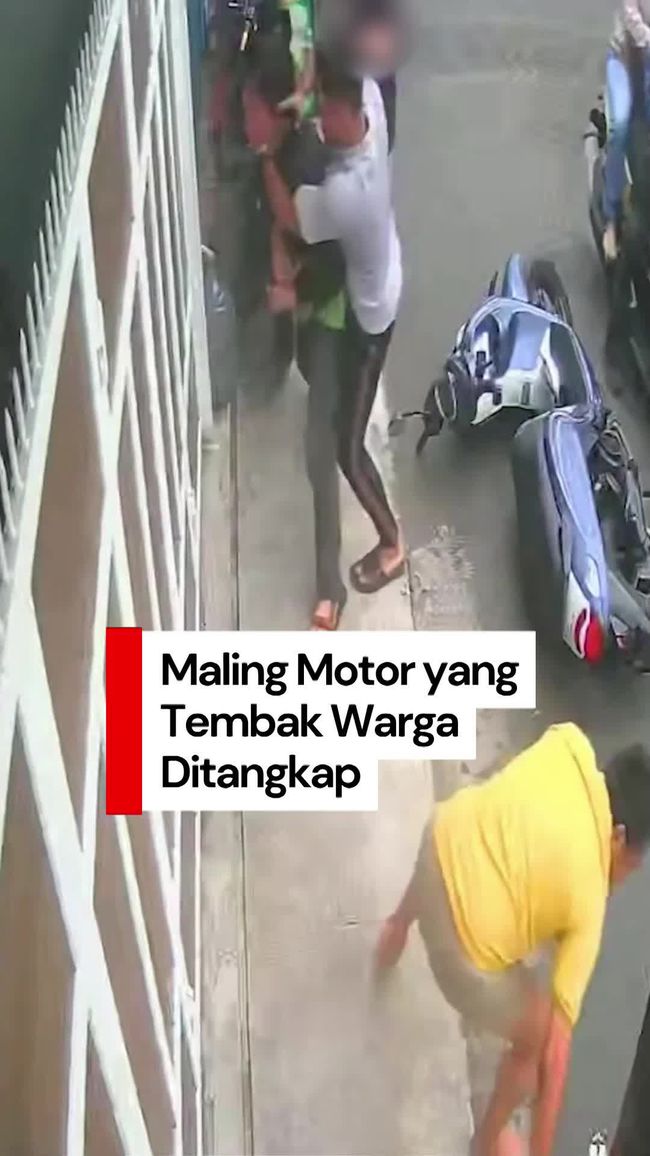 Video: Tampang Maling Motor yang Tembak Warga di Palmerah Jakbar