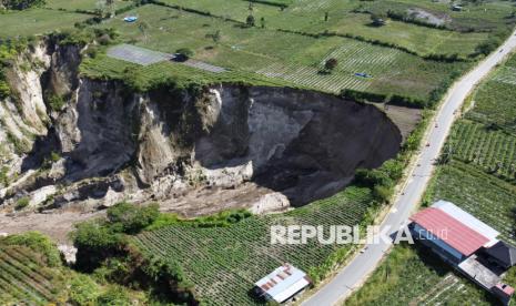 Tanah Amblas di Ketol Aceh Tengah Terus Meluas, Jalan Lintas Antar Kabupaten Terancam