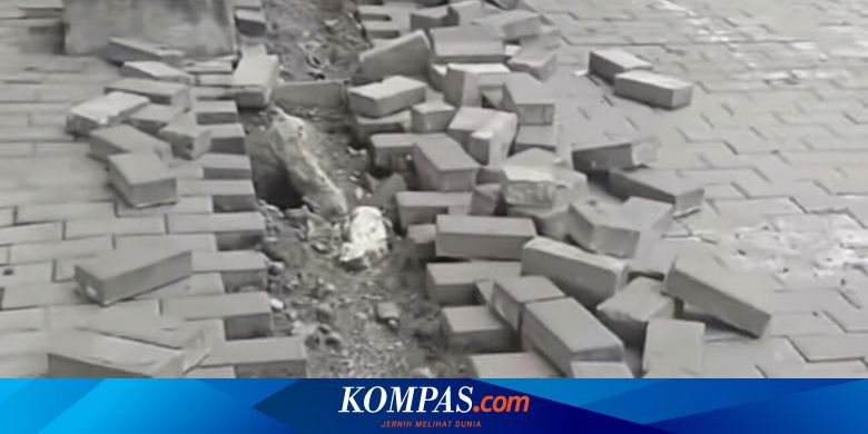 Maling Curi Kabel Lampu Jalan Koja dan Rusak Trotoar