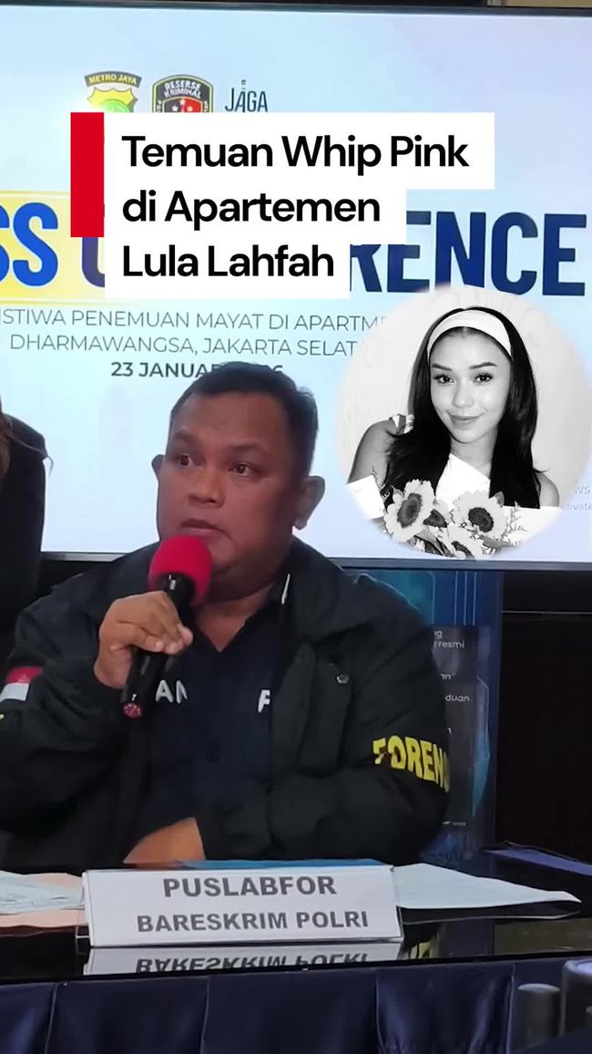 Video Polisi Temukan Tabung Whip Pink di Apartemen Lula Lahfah