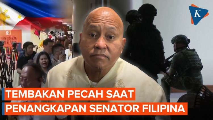 Mencekam! Suara Tembakan Warnai Penangkapan Senator Filipina Ronald Dela Rosa