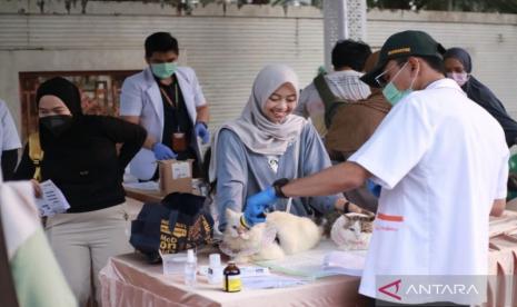 Karantina Kalsel Gelar Vaksinasi Rabies Gratis di Car Free Day Banjarmasin