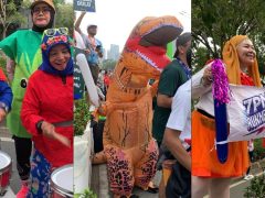 Kehebohan Tim Cheering Bakar Semangat Peserta Jakarta Running Festival 2026